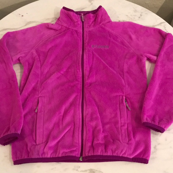 Hot Pink Columbia Zip Up Fleece - Picture 2 of 7